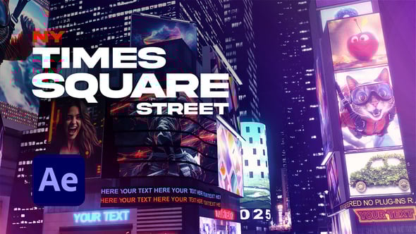 Videohive NYC Times Square Street Template