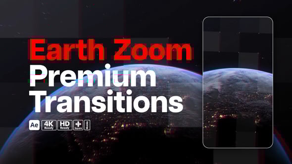 Videohive Premium Transitions Zoom Earth