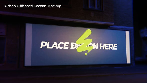 Videohive Urban Billboard Screen Mockup