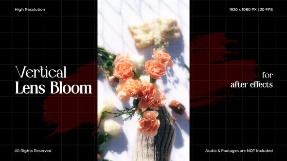 Videohive Vertical Lens Bloom FX Pack for After Effects