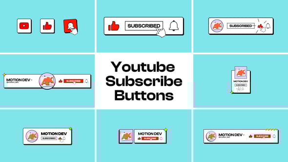 Videohive Youtube Subscribe Buttons 57045065