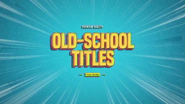 Videohive Old-School Titles