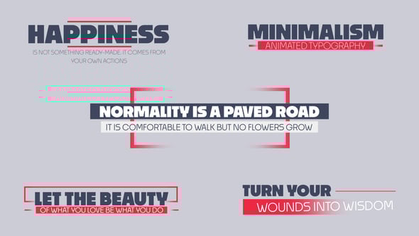 Videohive Minimal Titles 60781008