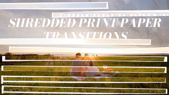 Videohive Shredded Paper Transitions | Vertical | After Effects