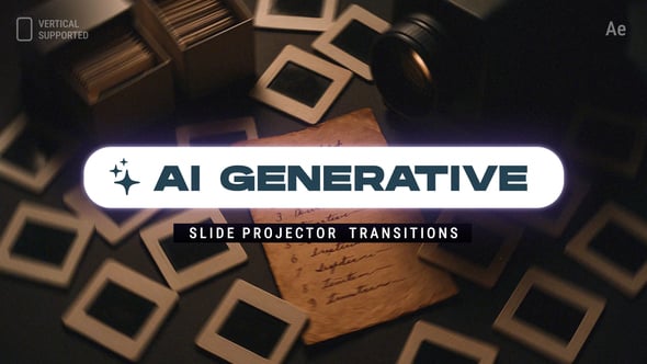 Videohive AI Generative Slide Projector Transitions | Vertical | After Effects
