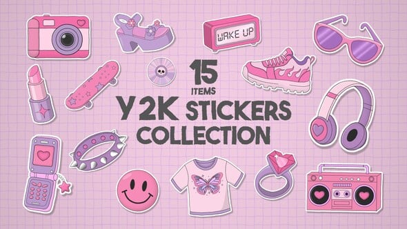 Videohive Y2K Stickers Collection
