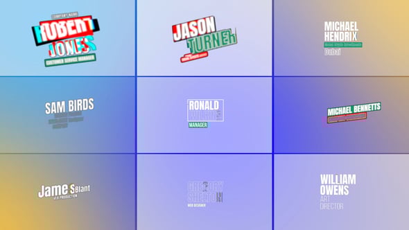 Videohive Lower Thirds | After Effects 60841608