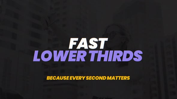 Videohive Fast Lower Thirds