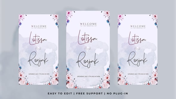 Videohive Vertical Wedding Intro