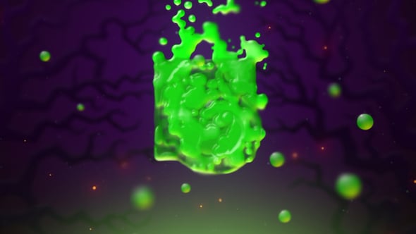 Videohive Halloween Liquid Logo Reveal