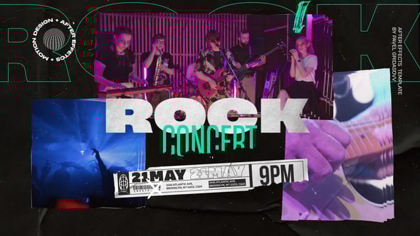 Videohive Music Collage Opener