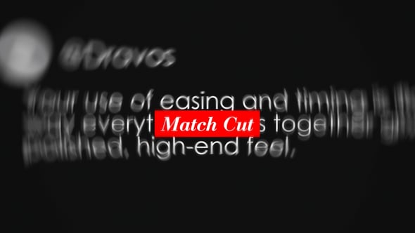 Videohive Text Match Cut Opener