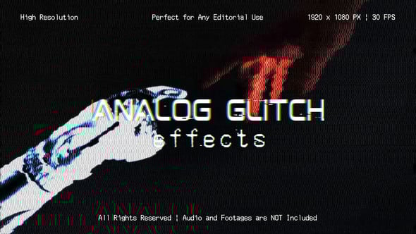 Videohive Analog Glitch Effects for After Effects