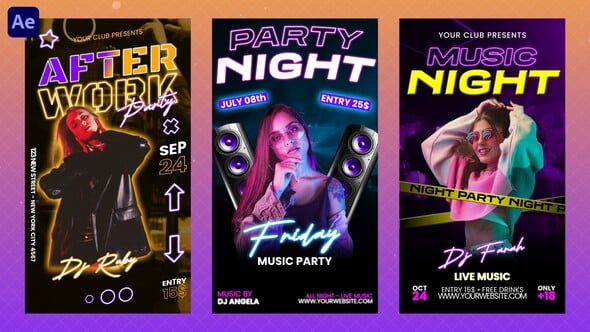 Videohive Music Party Instagram Reels 58005249