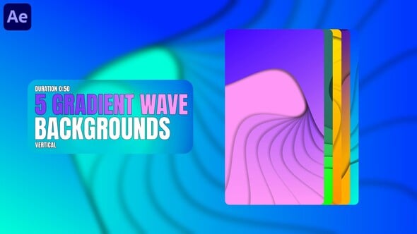Videohive Gradient Wave Backgrounds