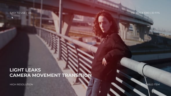 Videohive Light Leaks Camera Movement Transition