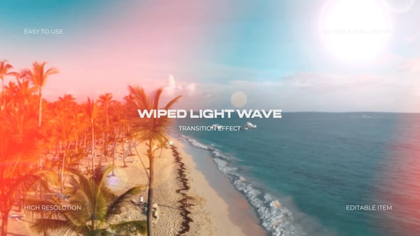 Videohive Wiped Light Wave Tansition
