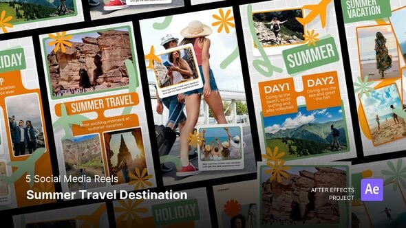 Videohive Reels – Summer Travel Destination After Effect Project Files
