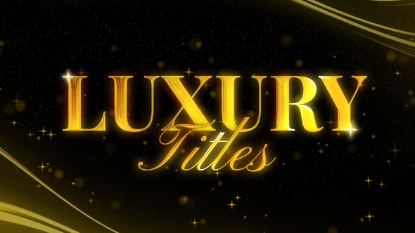 Videohive Luxury Titles 61057894