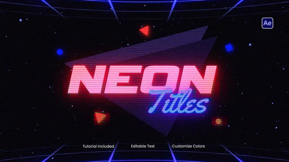 Videohive Neon Titles 61049703