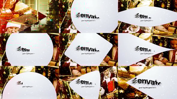 Videohive Christmas Flat Transition Pack