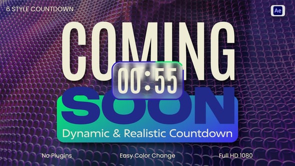 Videohive Coming Soon Countdown Timer
