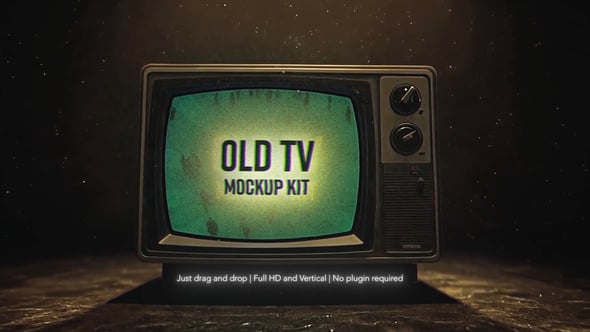 Videohive Old TV Mockup 60420638