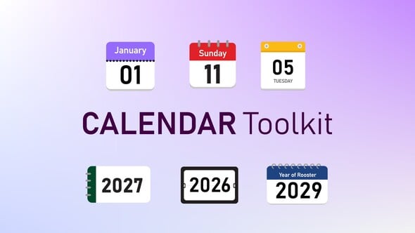 Videohive Calendar Toolkit