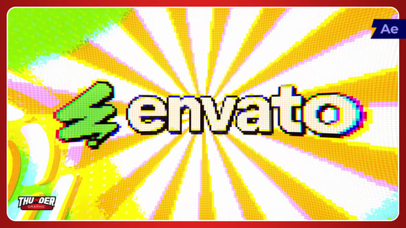 Videohive Color Pop Glitch Logo Reveal