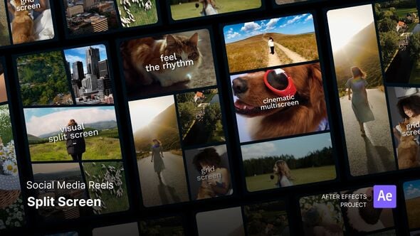 Videohive Reels – Split Screen After Effects Project Files