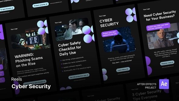 Videohive Reels – Cyber Security