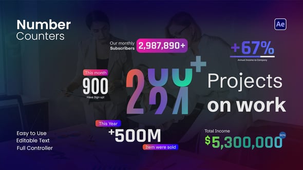 Videohive Number Counter 60838769