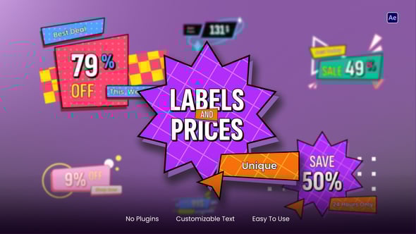 Videohive Animated Labels & Prices 60733821