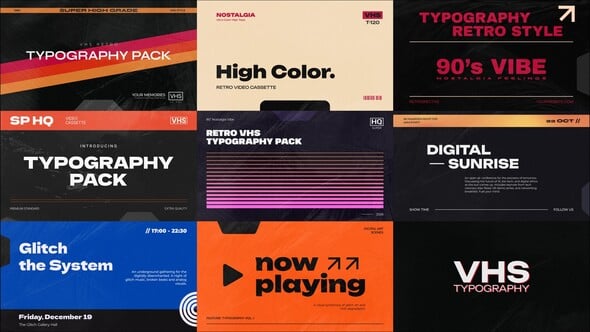 Videohive VHS Typography