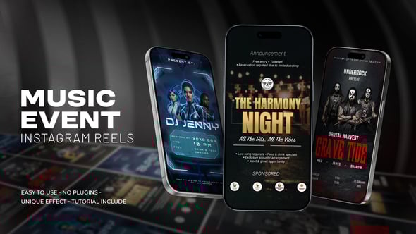Videohive Music Event Instagram Reels