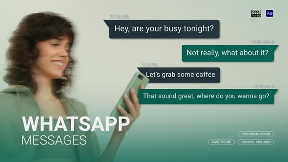 Videohive Whatsapp Chat Messages