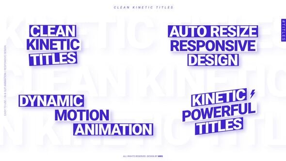 Videohive Clean Kinetic Titles