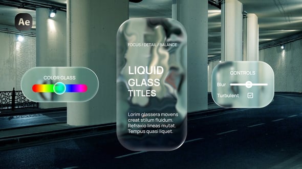Videohive Liquid Glass Titles 61010169