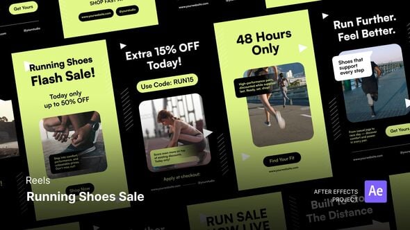 Videohive Reels – Running Shoes