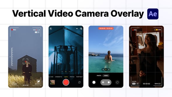Videohive Vertical Camera Recording Screens