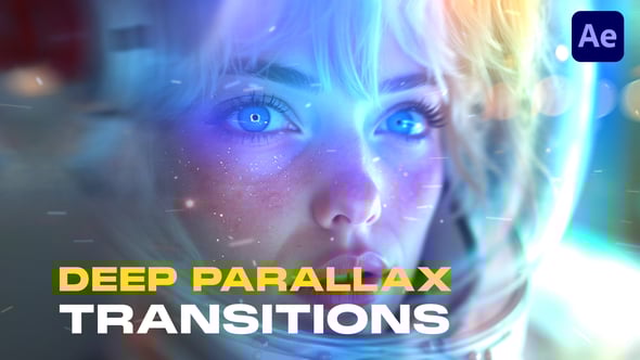 Videohive Parallax Transitions for After Effects | 30+ 4K Cinematic Effects with VHS, Particles, Light Leaks &