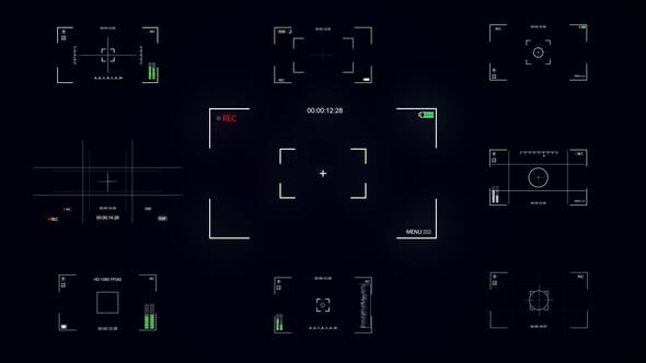 Videohive Video Camera Viewfinder Recording Frame