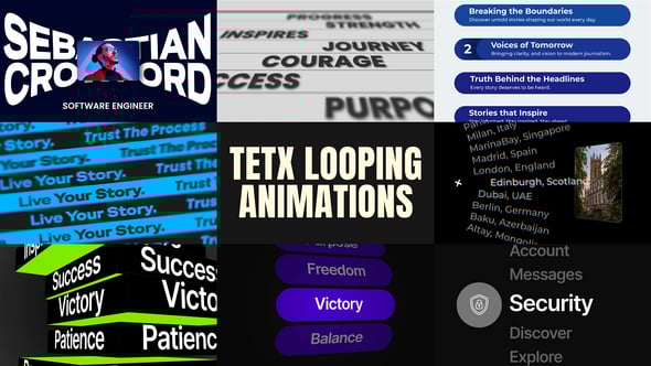 Videohive Looping Text Animations Pack