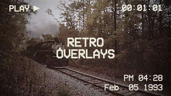 Videohive Retro Overlay 60889596