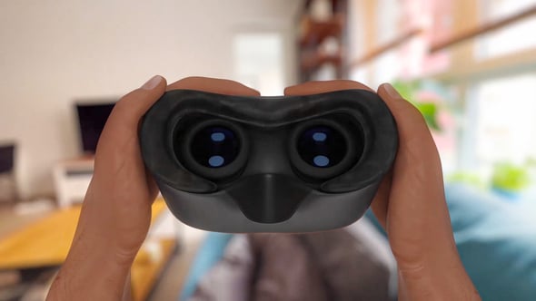 Videohive VR Goggles: POV Animation of Putting Them On – Mockup with Easy Placeholder Replacement