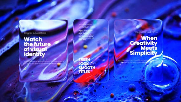 Videohive Clean Liquid Glass Titles