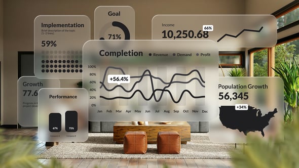 Videohive Glassmorphism Infographic Templates