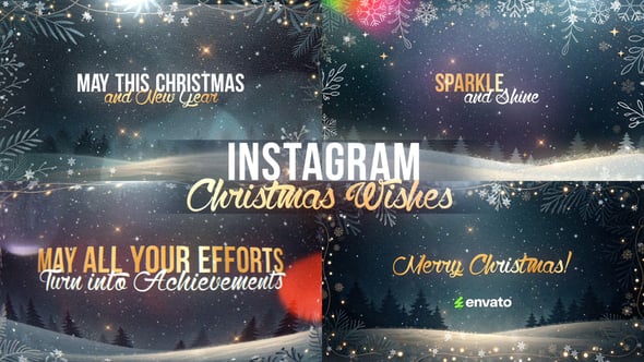 Videohive Christmas Titles – Instagram Wishes