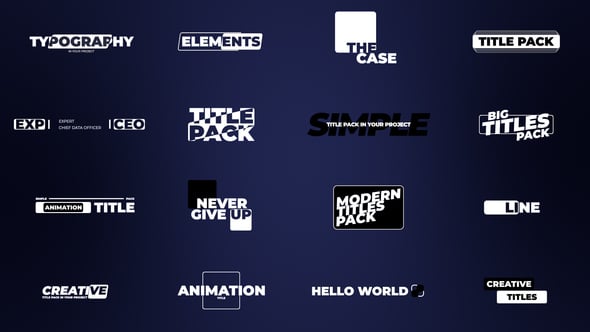 Videohive Colorful Shadow Titles