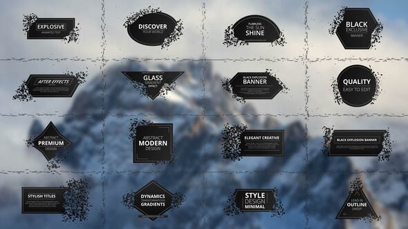 Videohive Glass Titles 58408994